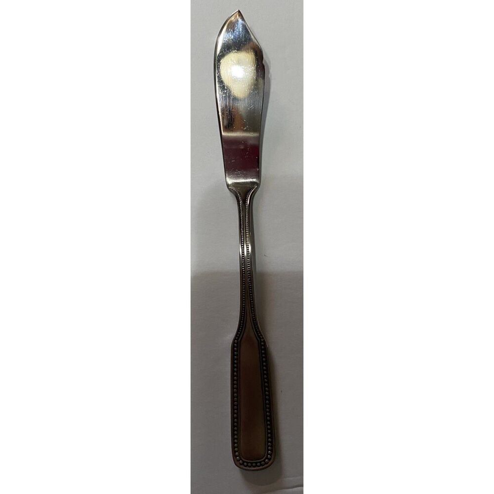 "1776' Stainless By Salem Japan 6 Piece Serving Set Beaded Edge - Picture 3 of 9